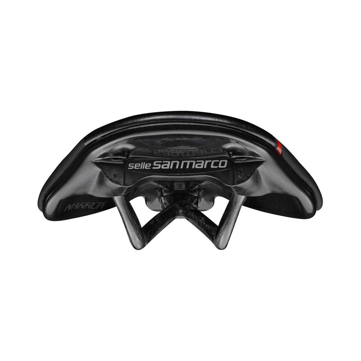 Selle SAN MARCO SHORTFIT 2.0 OPEN-FIT CARBON FX Narrow Rails Carbone — vue complémentaire