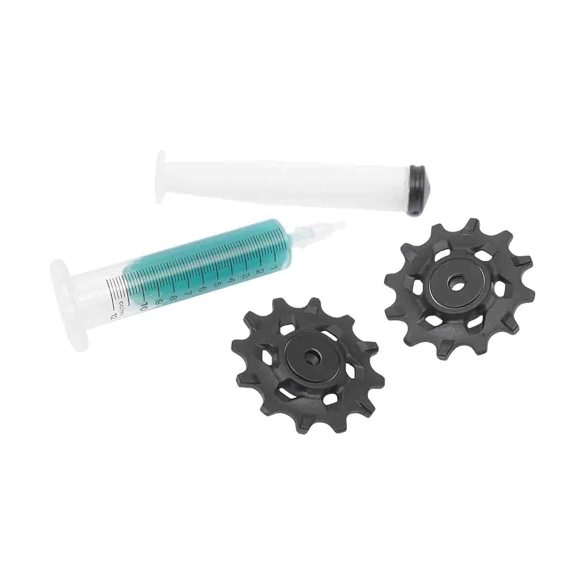 Galets de Dérailleur Céramiques 11V SRAM XX1/X01 #00.7518.025.000 Noir — pièce sur fond blanc