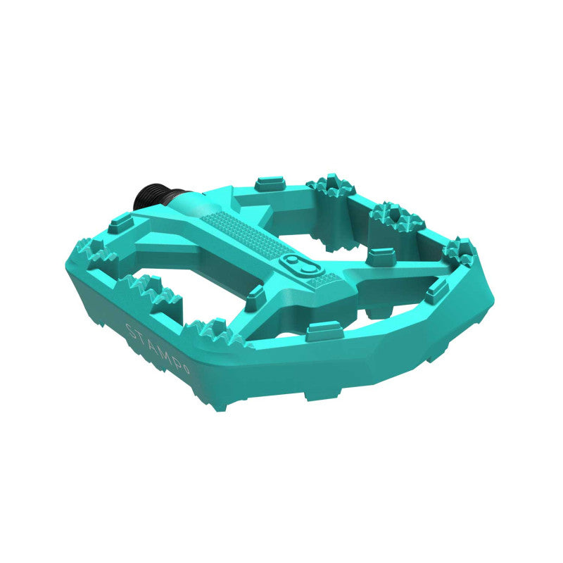 Pédales Plates CRANKBROTHERS STAMP 0 Small Turquoise