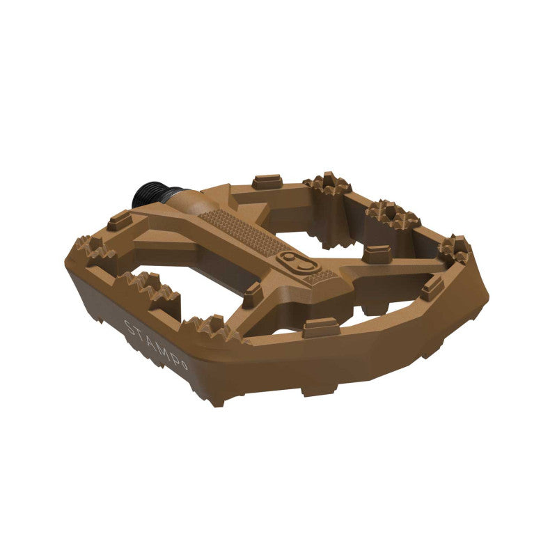 Pédales Plates CRANKBROTHERS STAMP 0 Small Marron
