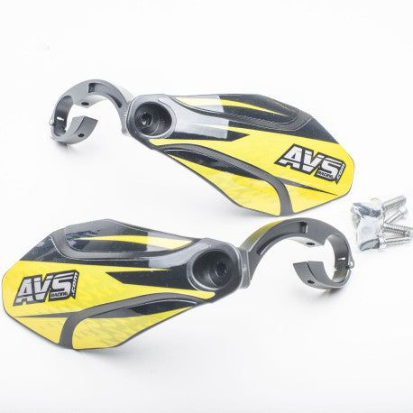 Protège Mains AVS KIT DECO Patte Alu Noir/Jaune