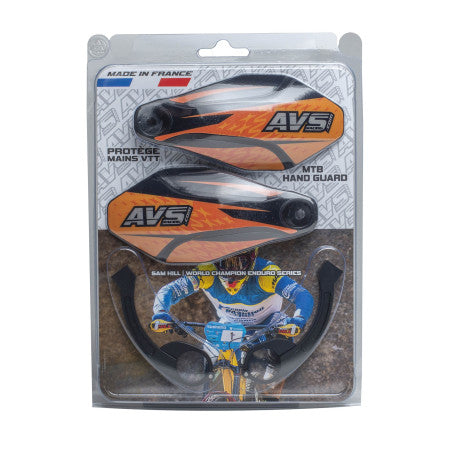 Protège Mains AVS KIT DECO Patte Alu Orange/Noir