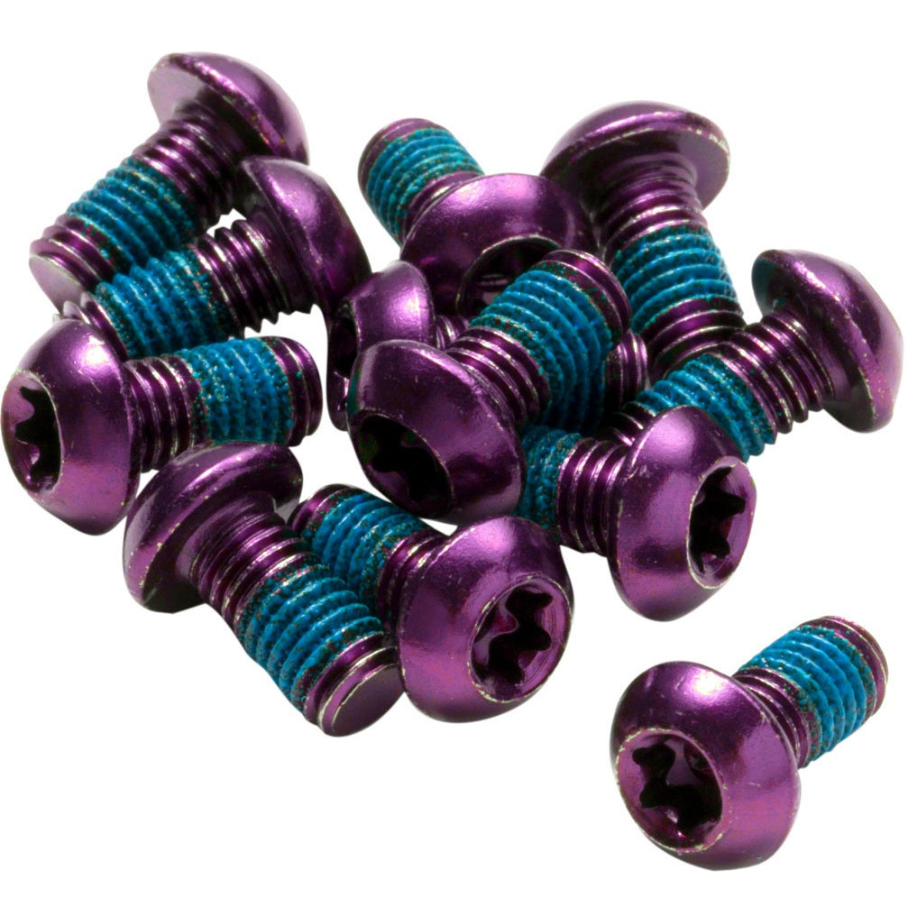 Kit 12 Vis de Disque REVERSE COMPONENTS Anodisées Violet