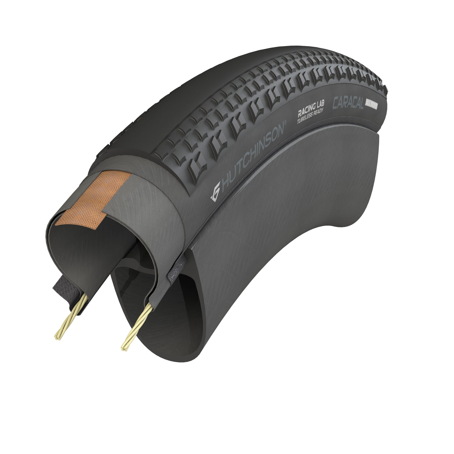 Pneu HUTCHINSON CARACAL ALLROAD 700x35 Tubeless Ready Noir