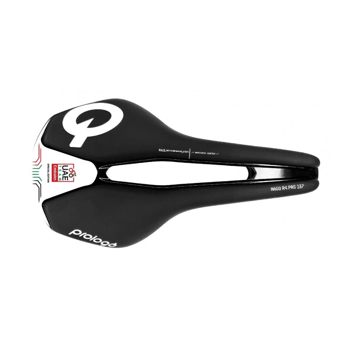 Selle PROLOGO NAGO R4 PAS 137mm Rails Nack Noir/Blanc UAE