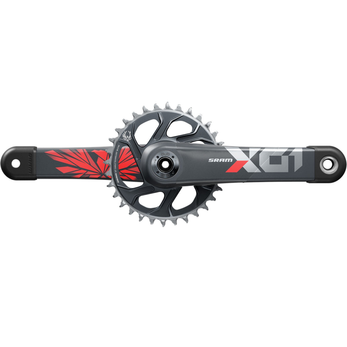 Pédalier Mono 12V SRAM EAGLE X01 DUB Lunar Oxy Rouge
