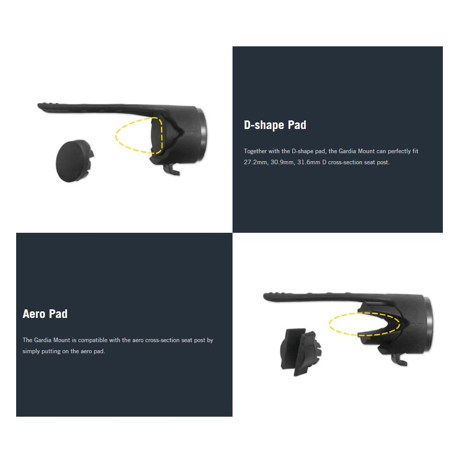Support de Tige de Selle BRYTON pour RADAR GARDIA R300
