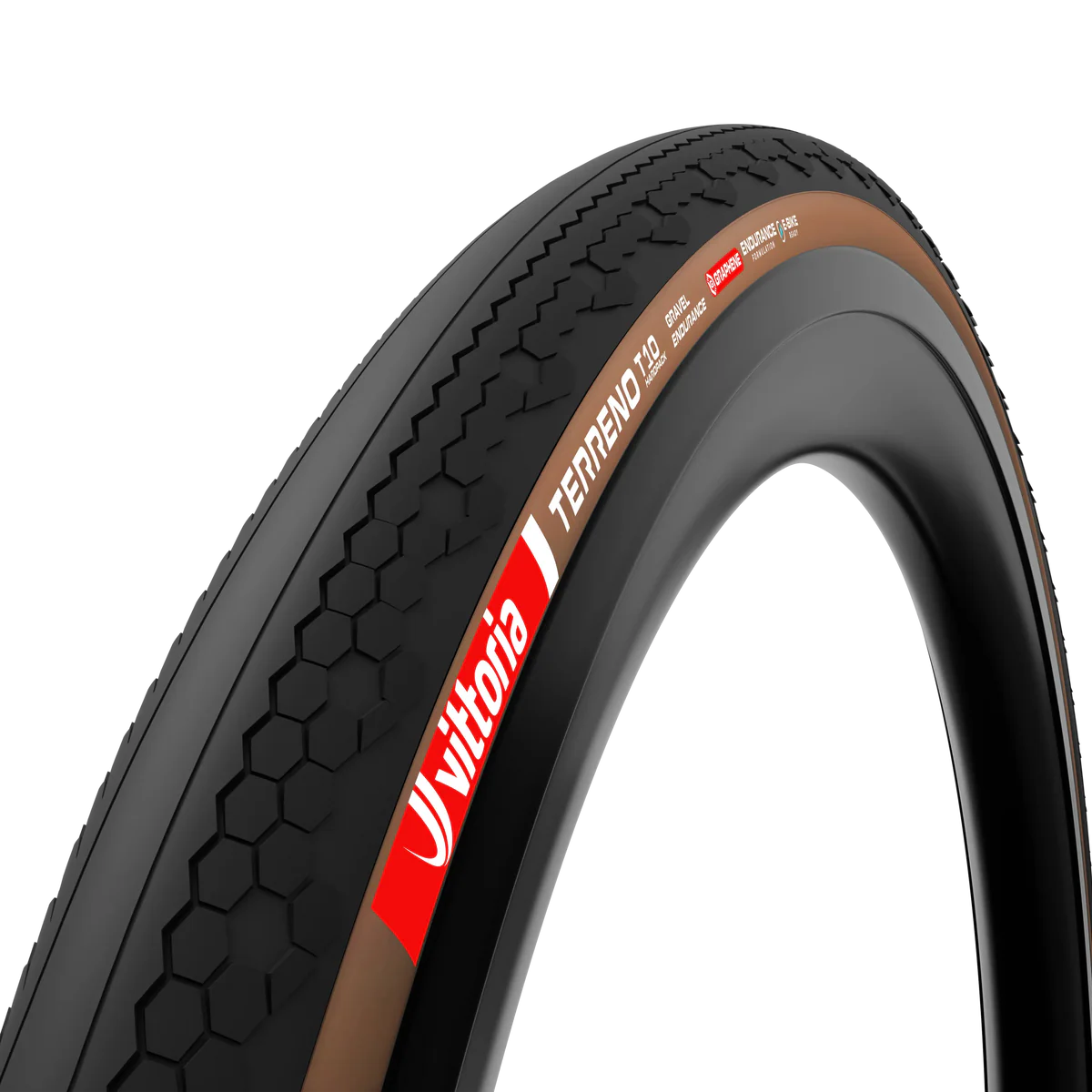 Pneu VITTORIA TERRENO T10 HARDPACK 700x45c Gravel Endurance Tubeless Ready Souple Marron