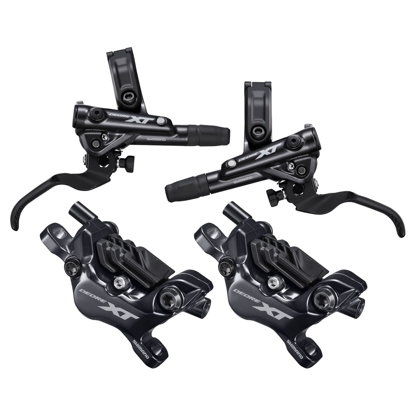 Paire de Freins SHIMANO XT M8120 4 Pistons J-KIT Plaquettes Ventilées