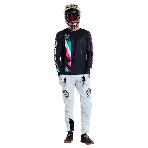 Maillot TROY LEE DESIGNS SPRINT FULL PULL Manches Longues Noir 2025