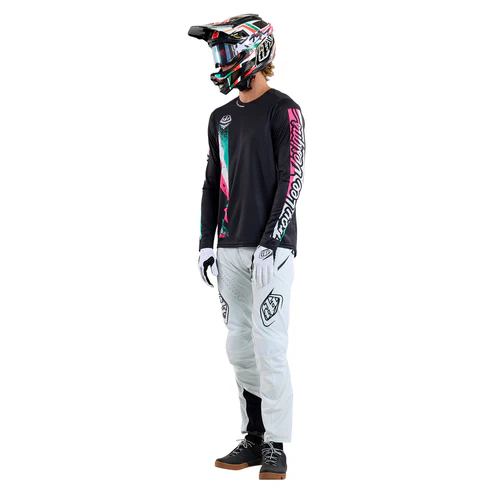 Maillot TROY LEE DESIGNS SPRINT FULL PULL Manches Longues Noir 2025