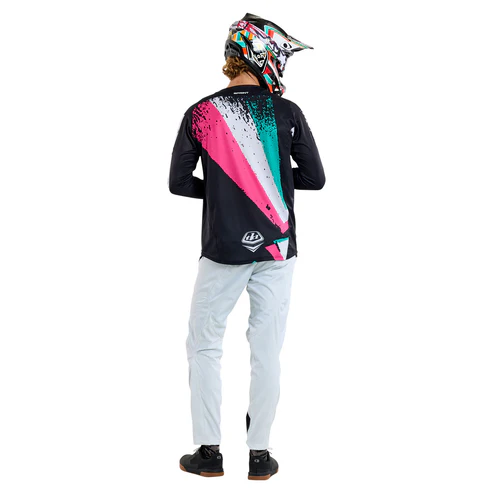 Maillot TROY LEE DESIGNS SPRINT FULL PULL Manches Longues Noir 2025