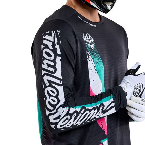 Maillot TROY LEE DESIGNS SPRINT FULL PULL Manches Longues Noir 2025