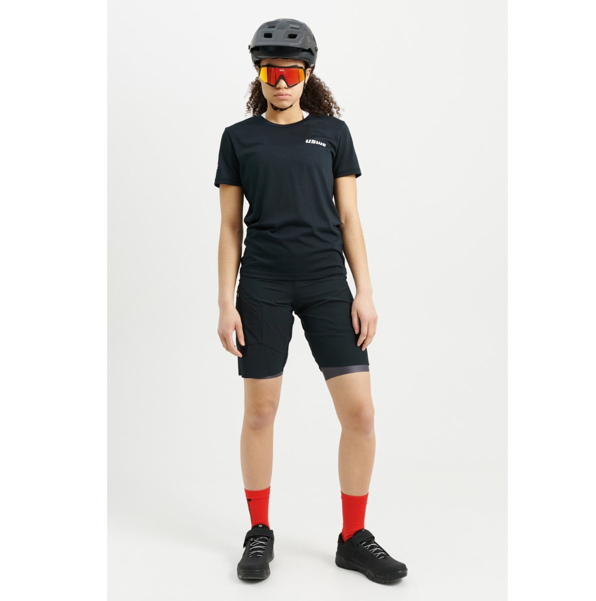 Short USWE HYBRID MTB Femme Noir