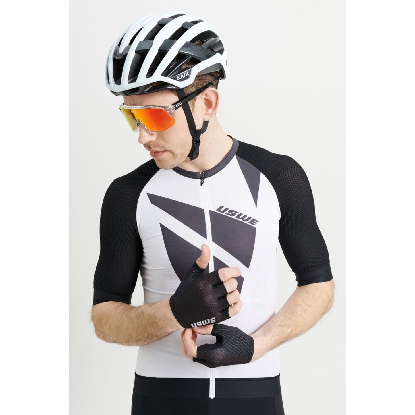 Maillot Manches Courtes USWE SKARP GRAVEL Blanc