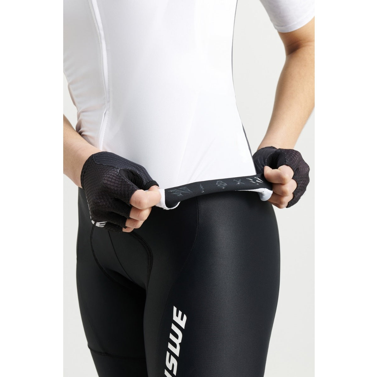 Maillot USWE GRUS GRAVEL Manches Courtes Femme Blanc
