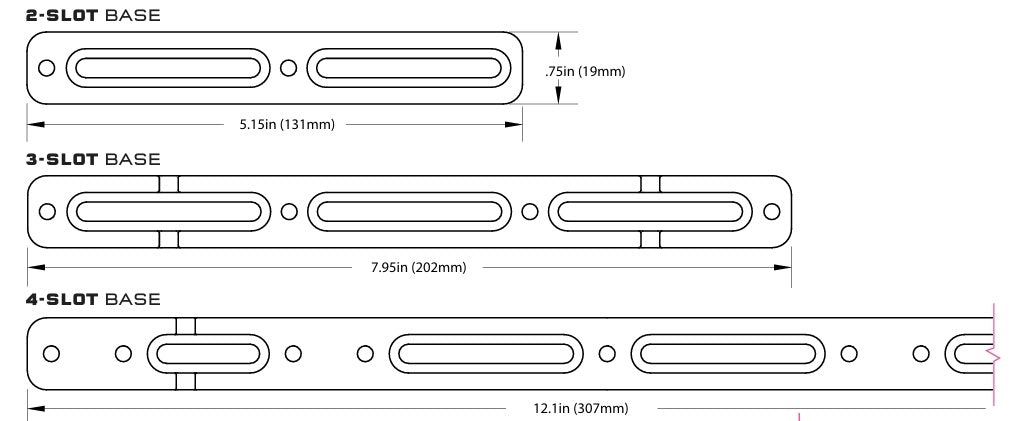 Base de montage WOLF TOOTH B-RAD 2 Emplacements