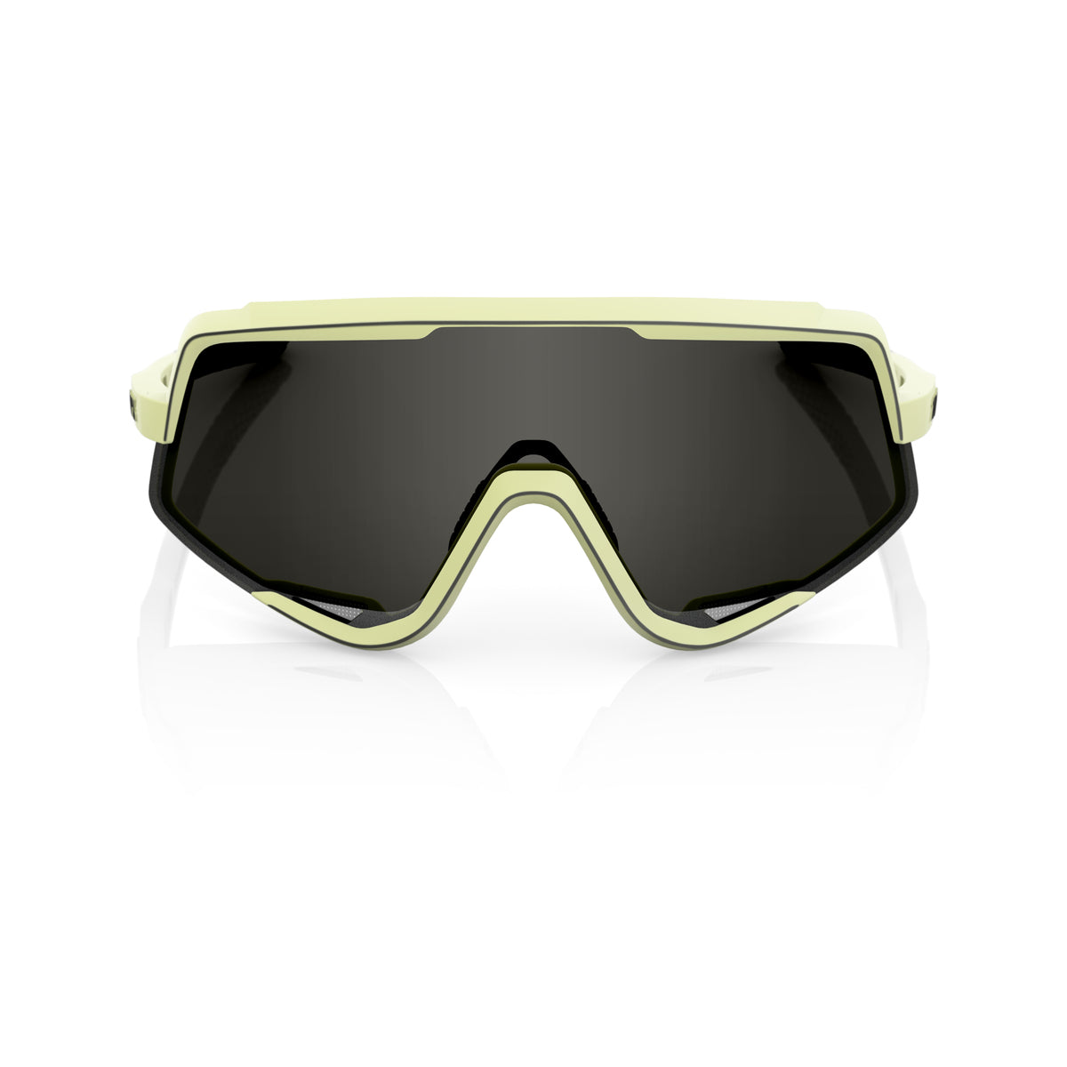 Lunettes 100% GLENDALE Soft Tact Glow Jaune Smoke Lens