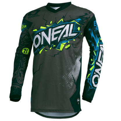 Maillot O'NEAL ELEMENT VILLAIN Junior Manches Longues Gris