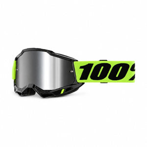 Masque 100% ACCURI 2 Jaune Écran Silver Mirror