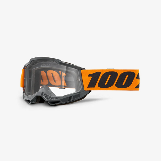 Masque 100% ACCURI 2 Gris/Orange Écran Clear