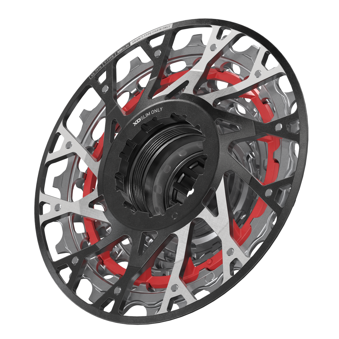 Cassette 7V SRAM XS-797 T-Type DH pour Corps XD Court