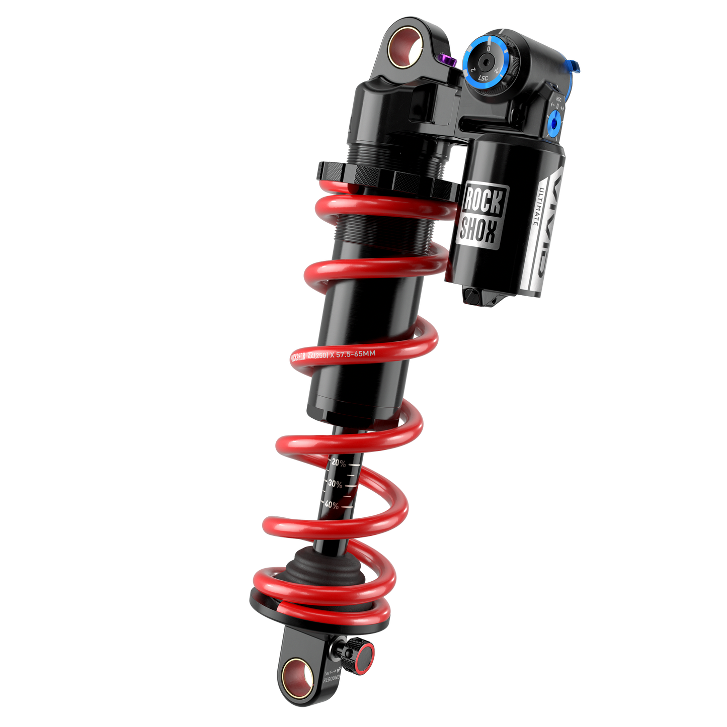 Amortisseur ROCKSHOX VIVID COIL ULTIMATE RC2T D1 Standard à Ressort