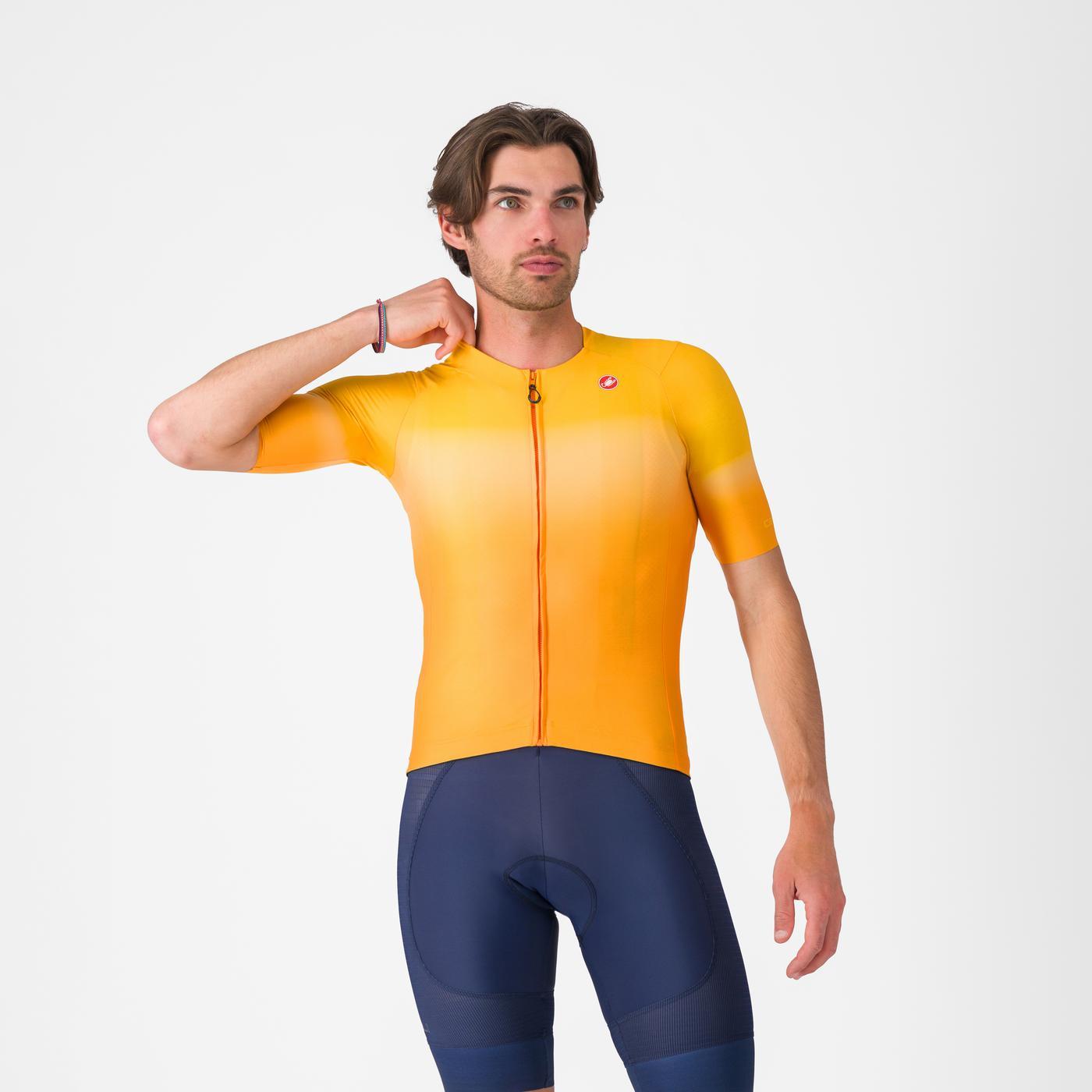 Maillot CASTELLI UPF Manches Courtes Orange