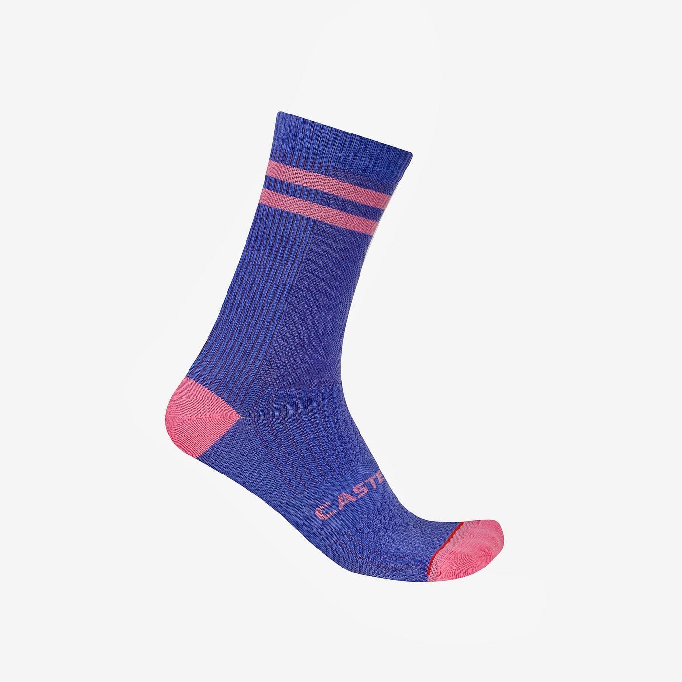Chaussettes CASTELLI ORIGINALE 18 Violet/Rose