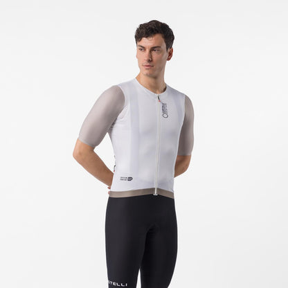 Maillot CASTELLI CORRETTO Manches Courtes Ivoire/Clay