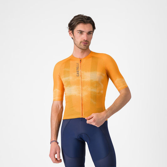 Maillot CASTELLI CLIMBER'S A/C Manches Courtes Orange