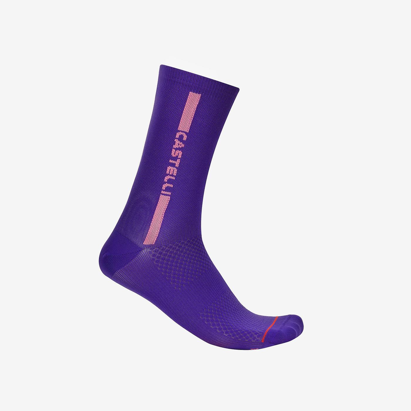 Chaussettes CASTELLI  LINEA LOGO 15 Violet