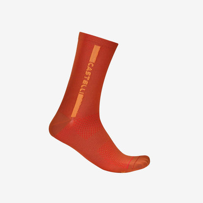 Chaussettes CASTELLI  LINEA LOGO 15 Paprika