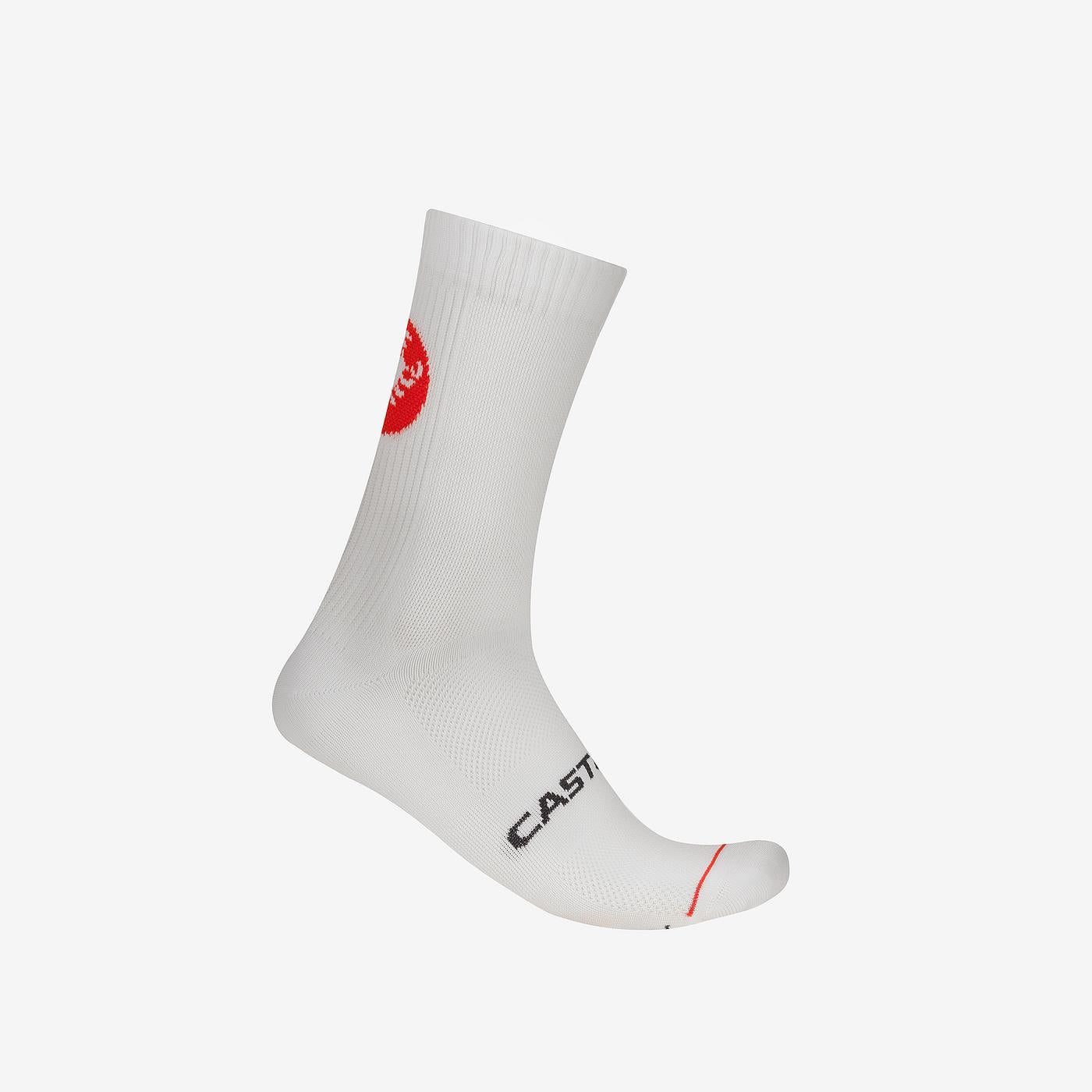 Chaussettes CASTELLI  ENTRATA 18 Blanc