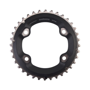 Plateau Extérieur SHIMANO SLX M7000 11V Double 4 Trous 96mm — vue du plateau sur fond blanc