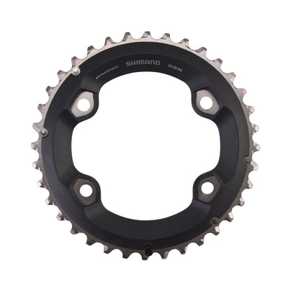Plateau Extérieur SHIMANO SLX M7000 11V Double 4 Trous 96mm — vue du plateau sur fond blanc