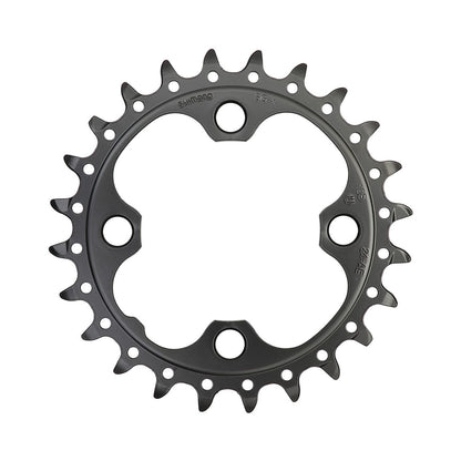 Plateau Intérieur SHIMANO SLX M660 9/10V 4 Trous 64mm — vue du plateau sur fond blanc