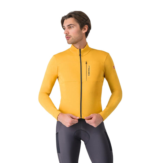 Maillot CASTELLI UNLIMITED TRAIL 2 Manches Longues Jaune/Gris