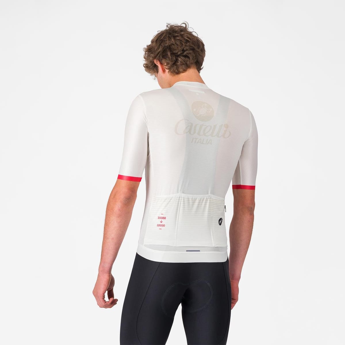 Maillot CASTELLI ESPRESSO 50ième ANNIVERSAIRE Manches Courtes Blanc