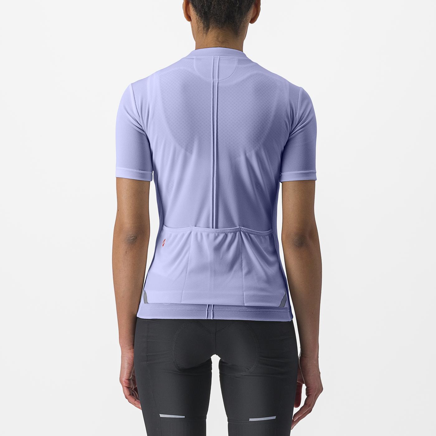 Maillot CASTELLI ANIMA 4 Femme Manches Courtes Violet