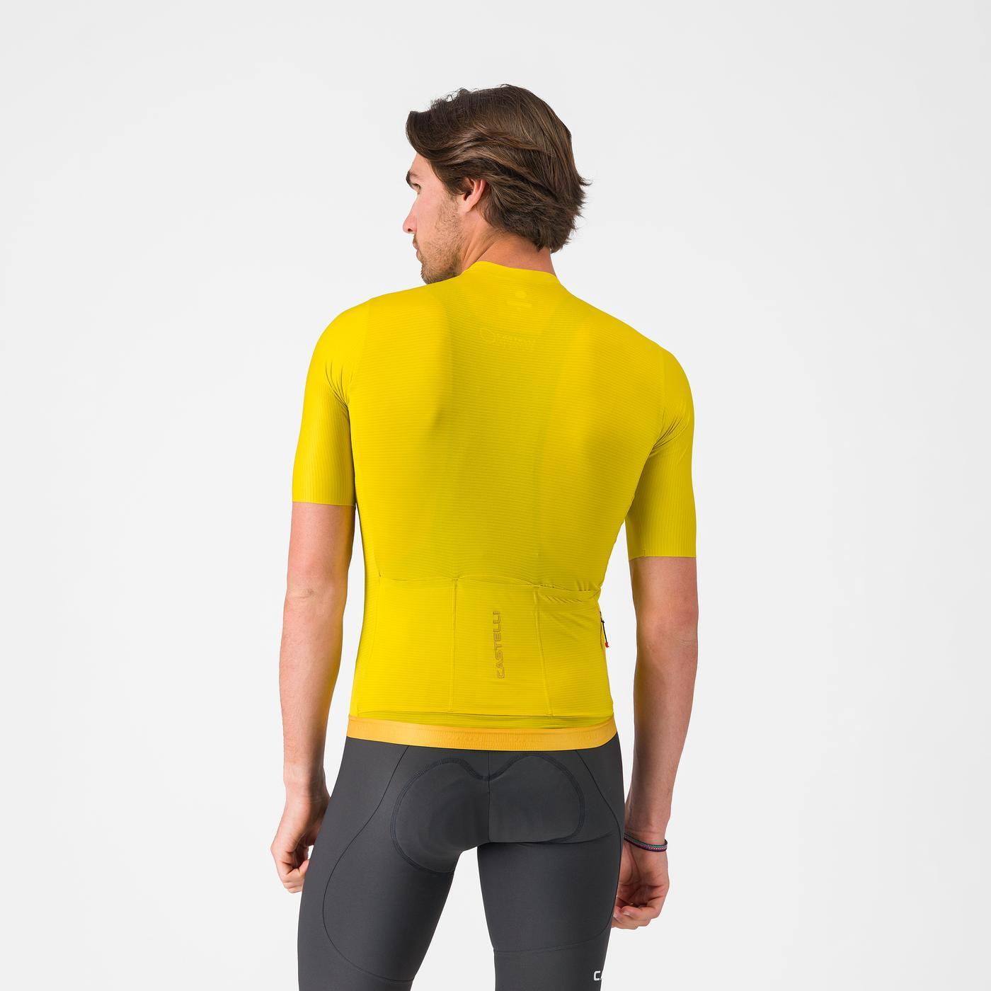 Maillot CASTELLI ESPRESSO 2 Manches Courtes Jaune