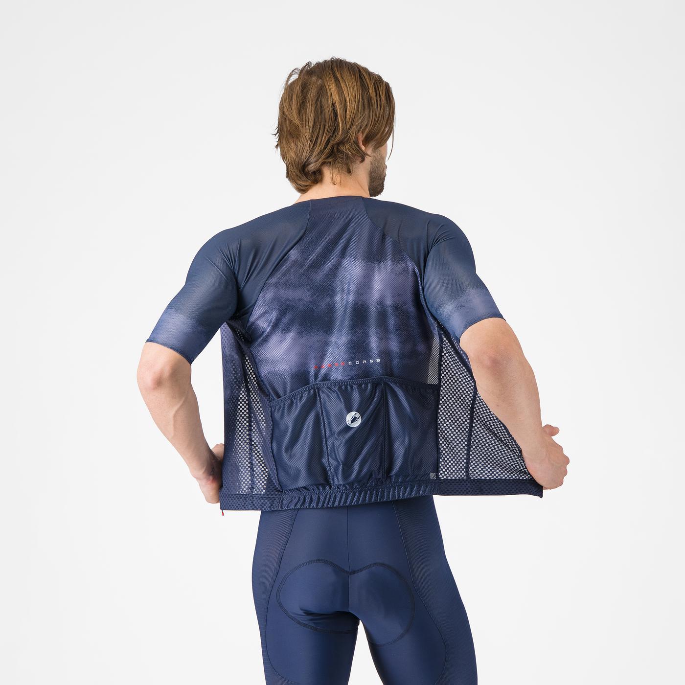 Maillot CASTELLI CLIMBER'S A/C Manches Courtes Marine