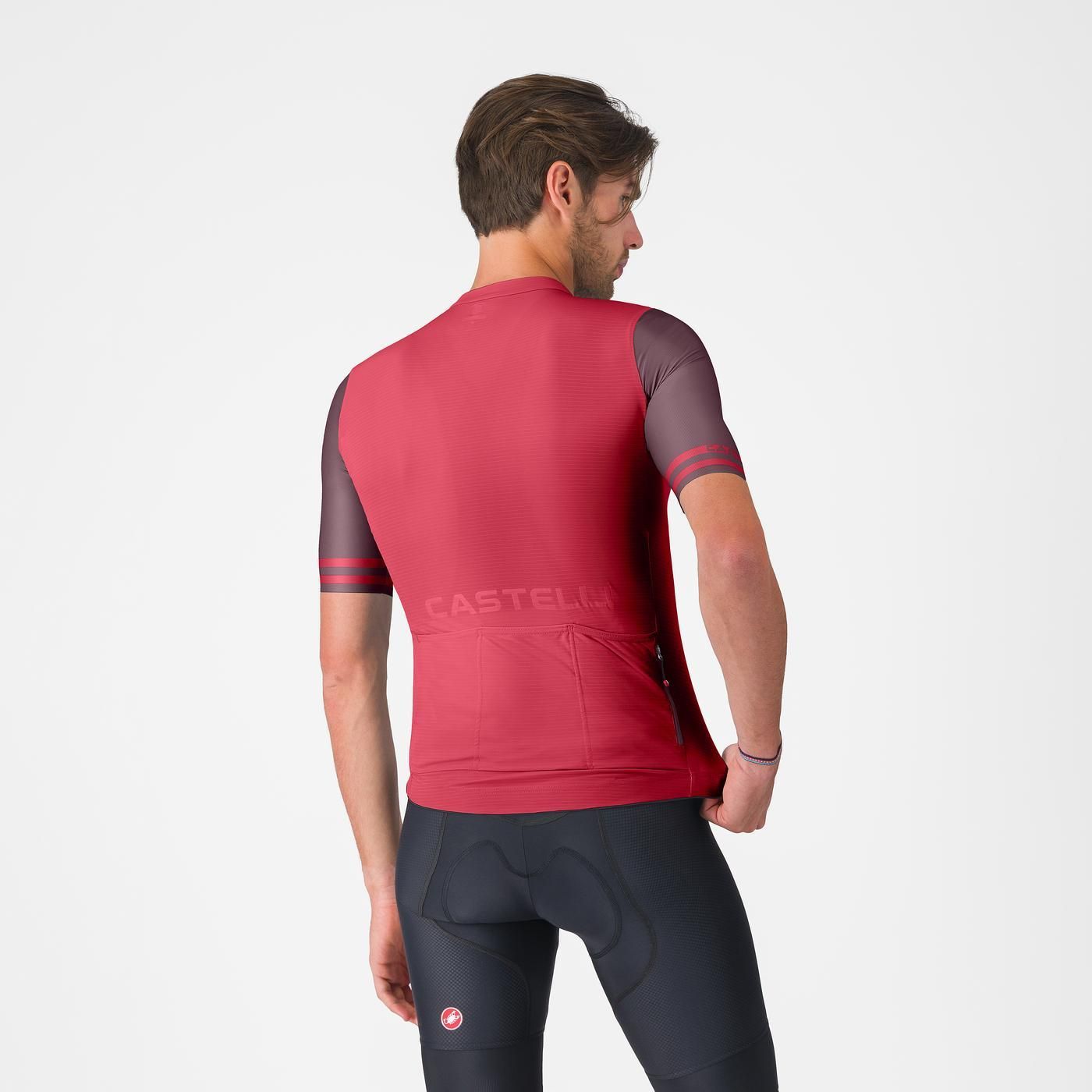 Maillot CASTELLI PROLOGO LITE 2 Manches Courtes Bordeaux