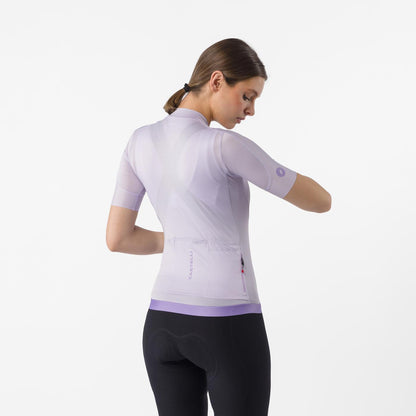 Maillot CASTELLI ESPRESSO 2 Femme Manches Courtes Purple Mist