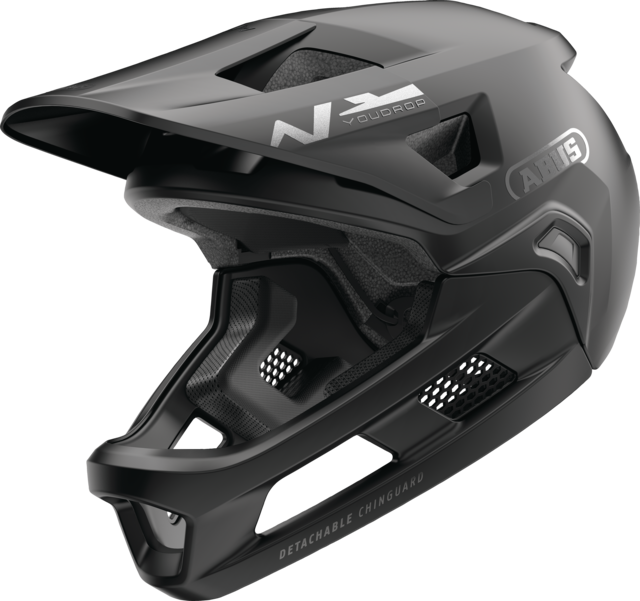 Casque VTT ABUS YOUDROP FF Junior Muted Noir