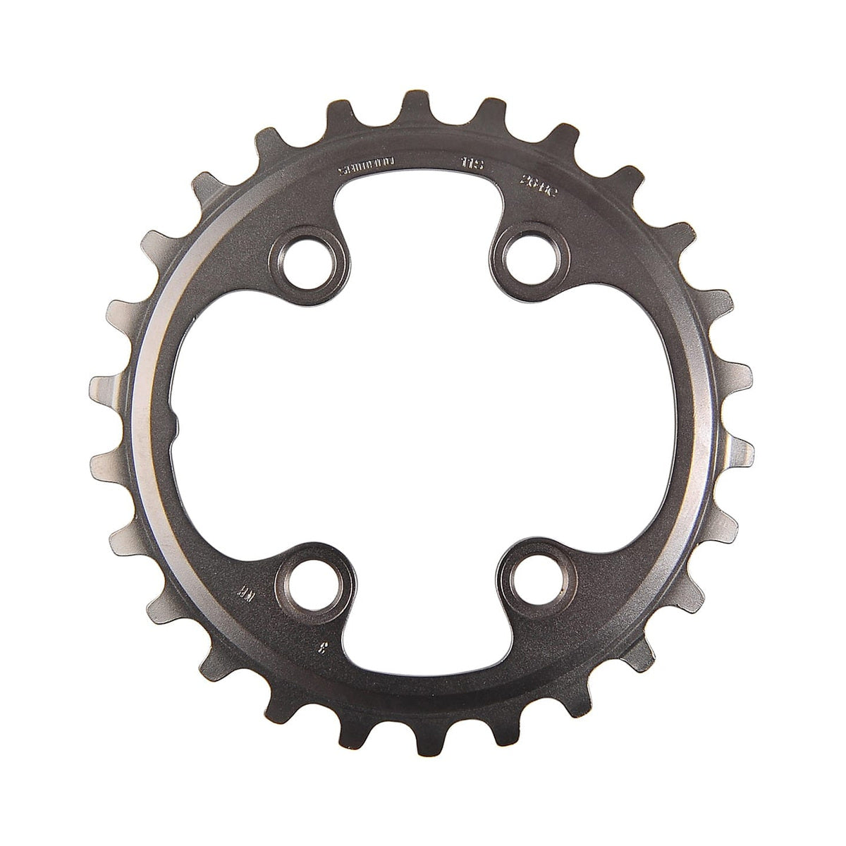 Plateau Intérieur SHIMANO XT M8000 11V Double 4 Trous 64mm — vue du plateau sur fond blanc