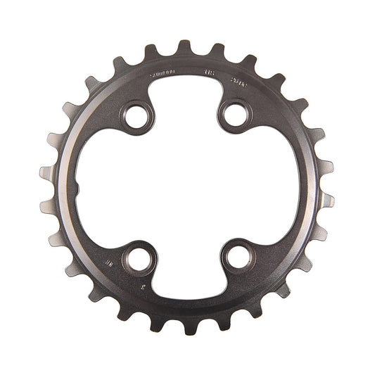 Plateau Intérieur SHIMANO XT M8000 11V Double 4 Trous 64mm — vue du plateau sur fond blanc