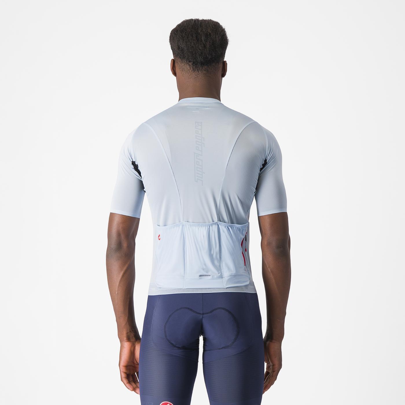 Maillot CASTELLI SUPERLEGGERA 3 Manches Courtes Bleu