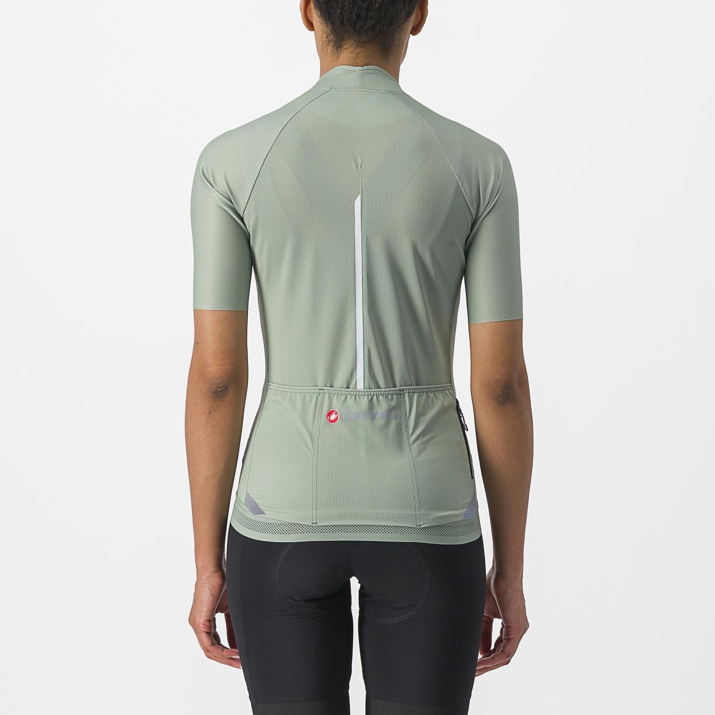 Maillot CASTELLI ENDURANCE W Femme Manches Courtes Vert