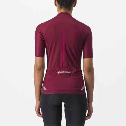 Maillot CASTELLI ENDURANCE W Femme Manches Courtes Bordeaux
